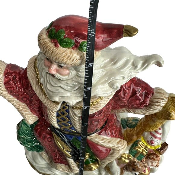 Fitz & Floyd Omnibus Collection1994 Renaissance Santa 2.25 Qt Christmas Pitcher - Picture 12 of 14